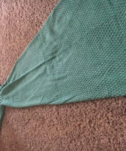 LAGHCAT Mermaid Tail Blanket Crochet Mermaid Blanket for Adult, Soft All Seasons Snuggle Mermaid Sleeping Bag Blankets 71"x35.5" Blue 39 81l1WD6hSIL