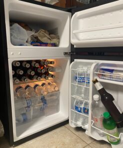 Midea WHD-113FSS1 Compact Refrigerator, 3.1 cu ft, Stainless Steel Double Door 36 81l2Xr4mA0L