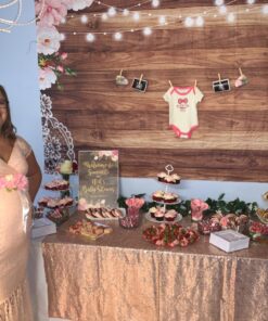 Funnytree 7X5ft Flowers Wood Lace Rustic Backdrop Wedding Floral Photography Background Wooden Board Floor Bridal Shower Baby Birthday Party Bride Banner Photo Studio 7'x5' Pink 26 81l4BB4pp8L