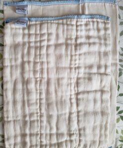 OsoCozy Prefolds Unbleached Cloth Baby Diapers, Size 1 (7-15 lbs), 6 Pack, Soft, Absorbent and Durable 100% Natural Cotton 38 81l4mowenYL