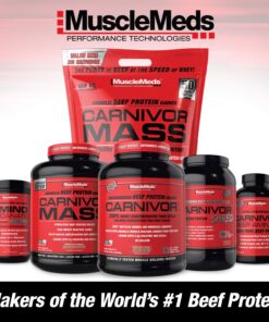 MuscleMeds, Carnivor Beef Protein Isolate Powder 56 Servings, Chocolate, 72 Ounce,4.19 Pound (Pack of 1),002542 56 Servings (Pack of 1) 30 81l5 VUBynL