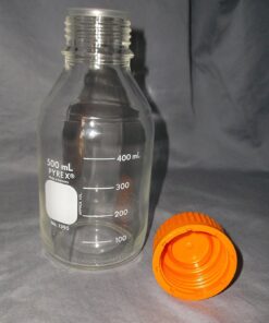 Alternative view of Pyrex 500mL Round Media Storage Bottles, with GL45 Screw Cap, Ea SINGLE