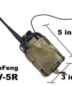 Alternative view of MOLLE Tactical Pouch Bag Radio Phone GPS Holster Holder BaoFeng Two-Way BF-F8HP UV-5R UV-82HP UV-5X3 UV-82C Garmin Retevis Motorola T460 T600 MR350R MH230R Midland Arcshell A-tacs AU