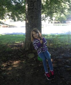 Squirrel Products Heavy Duty Green Disc Tree Swing with Rope for Outdoor Play - Easy DIY Addition to Playset or Tree 33 81lBV8ha4zL