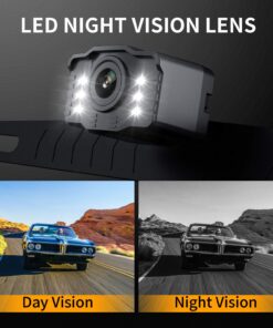 Xroose S2 HD Wired Backup Camera, 149° Wide Field of View License Plate Camera, IP69 Waterproof LED Colored Night Vision Rear-View Camera for Reversing/Driving Car Pickup SUV Truck … 38 81lCact08yL