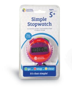 Learning Resources Simple 3 Button Stopwatch, Supports Science Investigations, Timed Math Exercises, Elapsed Time Tracking, Ages 5+ 13 81lChT07BjL