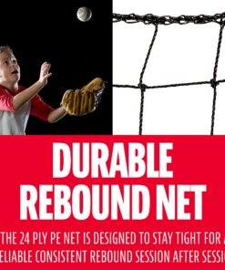 Franklin Sports Baseball Rebounder Net - 3-Way Baseball + Softball Pitchback Net + Fielding Trainer - Bounce Back Net for Fielding + Throwing Practice 12 81lFC3TJIKS