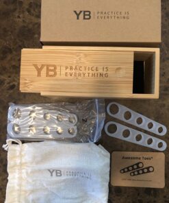 YOGABODY Naturals Toe Spreaders & Separators, Fast Pain Relief from Hammertoe & Bunions, Two Pairs in Stylish Wooden Box, Latex-Free Rubber Toe Stretchers Used for Walking, Running & Yoga Practice 25 81lGJ6rFLJL