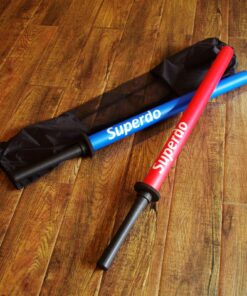 Alternative view of Superdo® Foam Sword Practice Swords Sparring Training Stick (Double Pack) red-blue