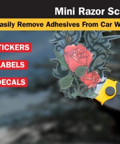 Titan 12031 4-Inch Mini Razor Scraper | Includes 1 Extra Heavy-Duty Razor Blade 22 81lIroXGudL