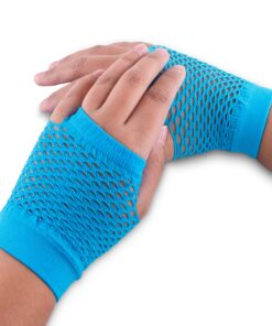Fingerless Fishnet Neon Gloves for Parties, Costumes (12pk) 27 81lJeo9xNTL