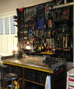 Pegboard Organizer Wall Control 4 ft. Metal Pegboard Standard Tool Storage Kit with Black Toolboard and Black Accessories 43 81lLsSEbDxL