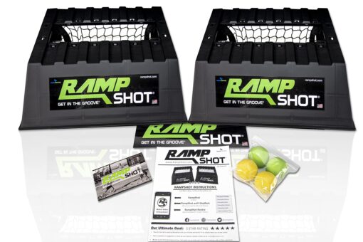 RampShot Standard Set - Game for The Backyard, Beach, Park, Indoors - Portable and Easy to Carry Includes 4 Balls, Stickers and Rule Book