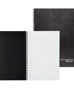 Cambridge Business Notebook, 80 Sheets, Legal Ruled, 8-1/4" x 11", Wirebound, Black (06062) Pack of 1 23 81lO29xMvL
