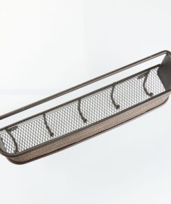 iDesign Twillo Mail and Key Holder, Decorative Wall Mounted Key Rack Organizer Pocket and Letter Sorter Holder for Entryway, Kitchen, Mudroom, Home Office Organization, 10.5" x 2.5" x 4.5", Bronze Mail & Key Rack 25 81lOwjcGabL