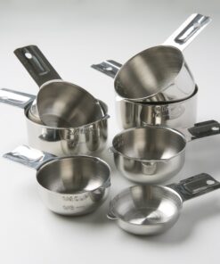 Alternative view of KitchenMade Measuring Cups 7 Piece Set of Quality Professional Grade 18:8 Stainless Steel-Perfect for Dry and Liquid Ingredients, small