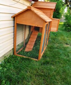 Best Choice Products 80in Outdoor Wooden Chicken Coop Multi-Level Hen House, Poultry Cage w/Ramps, Run, Nesting Box, Wire Fence, 3 Access Areas 58 81lRIy3IeL