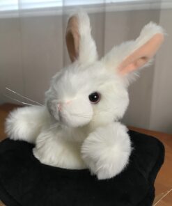 Folkmanis Rabbit In Hat Hand Puppet Black, White, Pink, 1 EA 16 81lVGCw 1PL