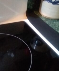 Capparis Kitchen Silicone Stove Counter Gap Cover, Easy Clean Heat Resistant Wide & Long Gap Filler, Seals Spills Between Counter, Stovetop, Oven, Washer & Dryer, Set of 2 (25 Inches, Black) 25 Inches 47 81lVg5q AHL 3