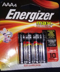 Energizer AAA Batteries, Max Triple A Alkaline, 4 Count 4 Count (Pack of 1) 10 81lW968cjWL