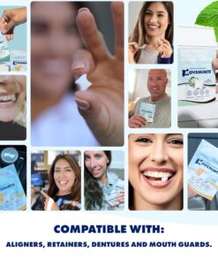 Movemints Clear Aligner Mints - Patented Aligner Seating Mints - Edible Alternative to Aligner Chewies - Xylitol Mints for Dry Mouth - Spearmint (7 Pack) 20 Count (Pack of 7) 14 81lX gFq ML