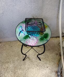 Gray Bunny Ground Bird Feeder Tray, Metal Platform Bird Feeder Dish Size 7 x 7 Inches, Durable Rust Resistant Feeder for Wild Birds, Squirrels, Doves, Cardinals 1 Pack (7x7 inches) 27 81lYb2fDjsL