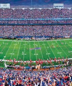 Masterpieces NFL Unisex Stadium Panoramic Jigsaw Puzzle, 1000-Piece Buffalo Bills 1000 Pieces - 13" x 39" Team Color 5 81lZ0TrThsL
