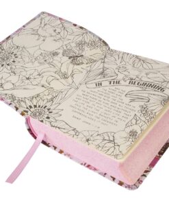 KJV Holy Bible, My Creative Bible, Faux Leather Flexcover - Ribbon Marker, King James Version, Pink Floral 46 81lZvS78K8L