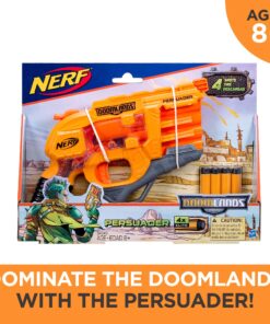 Alternative view of NERF Persuader Doomlands Toy Blaster With Hammer Action And 4 Official Nerf Doomlands Darts For Kids, Teens, And Adults Standard Packaging