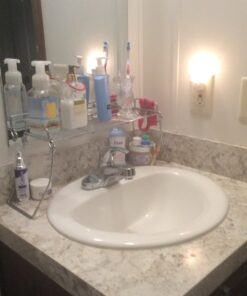 Mainstays Over the Sink Shelf, Chrome (1) 6 81lci4uQlHL