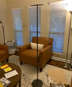 Brightech Sky LED Torchiere Super Bright Floor Lamp - Contemporary, High Lumen Light for Living Rooms & Offices - Dimmable, Indoor Pole Uplight for Bedroom Reading - Black 41 81lcuSr1OXL 2