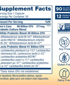 Renew Life Men's Care Probiotic Capsules, Supports Mens Digestive, Colon, Immune and Respiratory Health, L. Rhamnosus GG, Dairy, Soy and gluten-free, 90 Billion CFU, 30 Count 20 81ld YkxzXL
