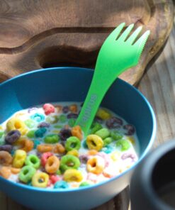 Tapirus Spork to Go V8 Set - 8 Colorful Durable and BPA Free Sporks - Spoon, Fork and Knife Combo Utensils Flatware Mess Kit for Camping and Outdoor Activities - with Bottle Opener and Carrying Case 24 81ldZsfbTpL