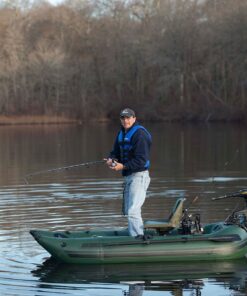 Sea Eagle 285 Frameless Inflatable 9’ Pontoon Fishing Boat - 1 Person- Lightweight, Portable-Perfect for Hunting & Fishing-Sets up in 5 Minutes 285fpb Frameless Fishing Boat Pro Package 32 81levc3 Y1L