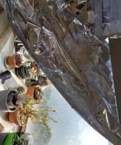 NAVAdeal 2 Pack Silver Highly Reflective Mylar Films, 82x 47Inch, Metallized Foil Covering Sheet, Garden Greenhouse Farming, Increase Plant Growth Save Power, Reduce Uneven Heat Environment Safe Pack of 2 36 81lf9Jw zL