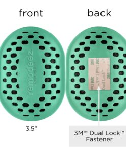 remodeez Refrigerator Deodorizer Eliminator, Nontoxic Coconut, Activated Charcoal, Natural Air Fresheners, Moisture & Odor Absorber for Fridge (Green) 16 81lfHi7XufL
