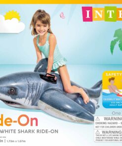 Intex Great White Shark Ride-On, 68" X 42", for Ages 3+ 23 81lg3Qf6LyL