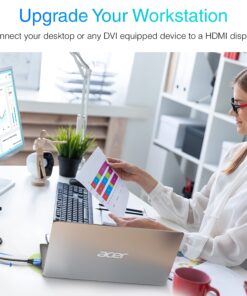 BlueRigger HDMI to DVI Cable (6FT, High-Speed, Bi-Directional Adapter Male to Male, DVI-D 24+1, 1080p, Aluminum Shell) - Compatible with Raspberry Pi, Roku, Xbox One, PS5/PS4/PS3, Graphics Card 6FT 31 81lgSlk8UPS