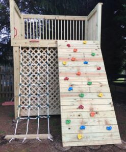 Safe Kidz Cargo Climbing Net, 100% Polyester Rope Ladder, 96" L x 30" W + Drill Bit & Instructions Regular 33 81lhHBfIL