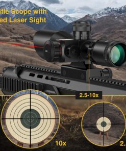 CVLIFE 2.5-10x40e Red & Green Illuminated Scope with 20mm Mount Red Laser 36 81lis693VIL 2