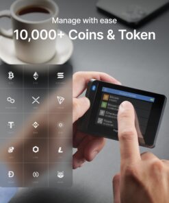 SecuX W20 Crypto Wallet with Intuitive Touchscreen, Hardware Wallet with Bluetooth, Easy to Manage Bitcoin, Ethereum, NFTs, Tokens, and Cryptocurrency with Military-Grade Security Features Black 25 81ljCePrJL