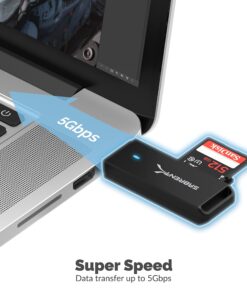 SABRENT USB 3.0 Micro SD and SD Card Reader (CR-T2MS) 2-Slot USB 3.0 Slim 14 81lk7MPO6gL