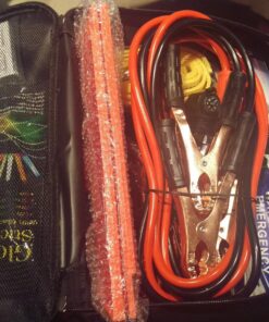 Always Prepared Premium (125 Piece) Roadside Emergency Car Kit – with Jumper Cables – All-in-One Auto Safety and First Aid Kit – Travel Safety for Women, Men, and College Kids – Roadtrip Essentials Premium Roadside Kit 38 81lkL2Bw3mL