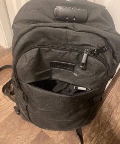 Tzowla Travel Laptop Backpack Water Resistant Anti-Theft Bag with USB Charging Port and Lock 15.6 Inch Computer Business Backpacks for Women Men Work College Gift,Casual Daypack 15.6inch A-black 62 81ll5cd6C4L