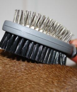Professional Double Sided Pin & Bristle Brush for Dogs & Cats by GoPets Grooming Comb Cleans Pets Shedding & Dirt for Short Medium or Long Hair 35 81llat8SJSL