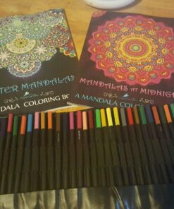 Mandalas At Midnight: A Mandala Coloring Book 57 81lmiTcIQDL 1