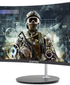Sceptre Curved 24-inch Gaming Monitor 1080p R1500 98% sRGB HDMI x2 VGA Build-in Speakers, VESA Wall Mount Machine Black (C248W-1920RN Series) 33 81lnn5lmdqL