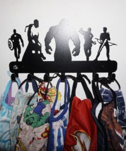 HeavenlyKraft Superheros Wall Mounted Metal Key Holder, Metal Key Hooks, Superhero Key Hooks for Wall, Superhero’s Decorative Key Holder, Gift for Superhero Lovers, Size: 10.6 X 7.5 X 1 in 21 81lrvFioiqL