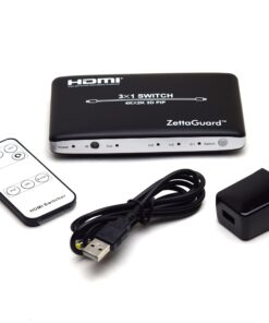 Zettaguard 4K x 2K 3 Port 3 x 1 HDMI Switch with PIP(Picture in Picture) and IR Wireless Remote Control, HDMI Splitter Switcher Hub Port Switches (ZW310) 27 81lrwIRplxL