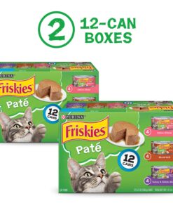 Purina Friskies Pate - (2 Packs of 12) 5.5 oz. Cans 5.50 Ounce (Pack of 24) Pate Variety Pack 25 81lsC0haXBL